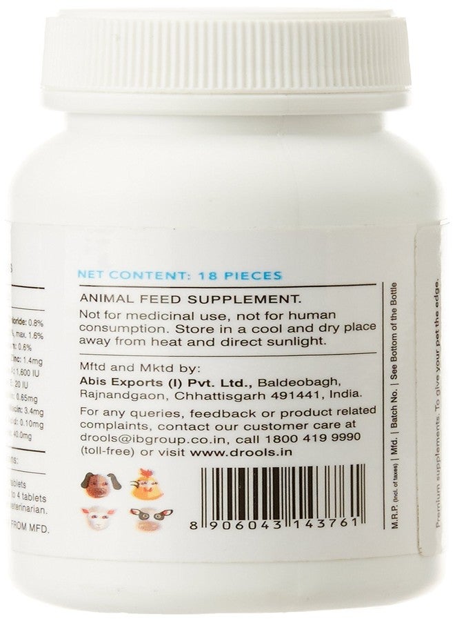 Drools Absolute Vitamin Tablet for All pet Supplement, 18 Pieces - Image 3